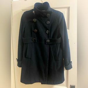 Bebe Double Breasted High Waist Pea Coat